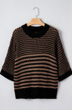 The Capri Coastline Knit in Black/Tan!