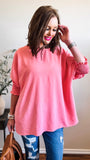Oversized Shift Top (Coral)!