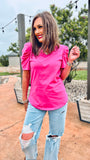 The Kimber Top in Pink!