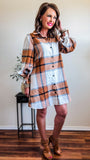 NEW ‘Falling for You’ Plaid Dress/Top!