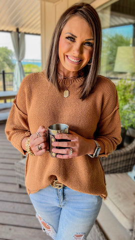 NEW Campfire Knit Top in Camel!