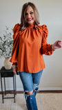 NEW Ella Top in Autumn Rust!