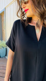NEW Ellie Woven-Material Top (Black)!