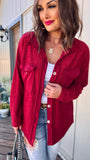 NEW Alise Shacket in Candy Apple Red!