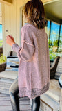 NEW 'Cabin Cozy' Cardigan in Light Pink!