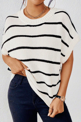 NEW 'The Kristi' Short Sleeve Stripe Sweater!