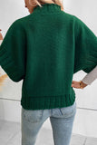NEW Batwing Sleeve Knit Sweater in Dark Green!
