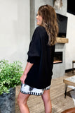 The Oversized Shift Top in Black!