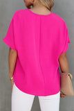 NEW ‘The Ashton’ Crepe-Material Top (Hot Pink)!