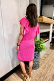 The Sassy Sidekick Dress In Pink!