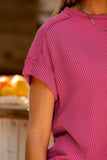 NEW The Lottie Ribbed Top (Pink)!
