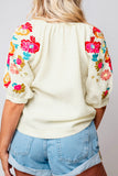 NEW Embroidered Poppy Top!