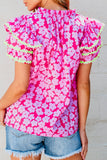NEW Nicole Floral Top (Pink)!