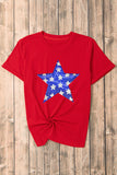 NEW Sequin Stars Red Top!