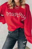 The Merry Pearl Sweater in Red!