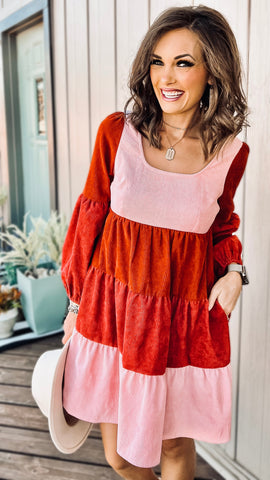 50% Off: The Beckham Corduroy Dress! (Only $22.48 after discount!)