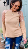 50% Off: The Hannah Sequin Shoulder Top! (Only $18.48)